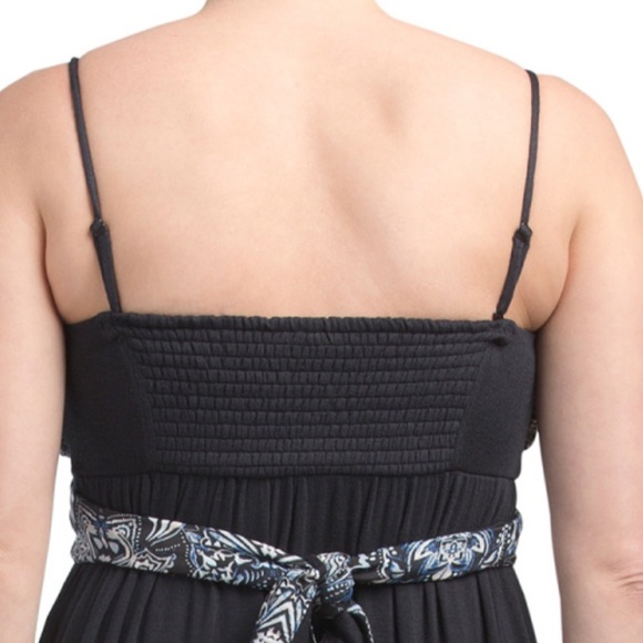 New Free People Bare Knit Black/ Navy Dress Size M - Picture 4 of 6